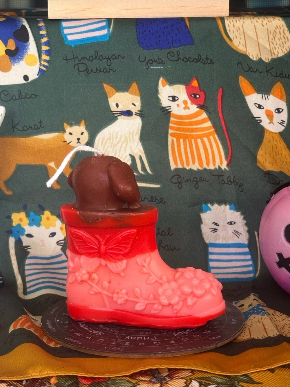 Puppy in a Boot Candle